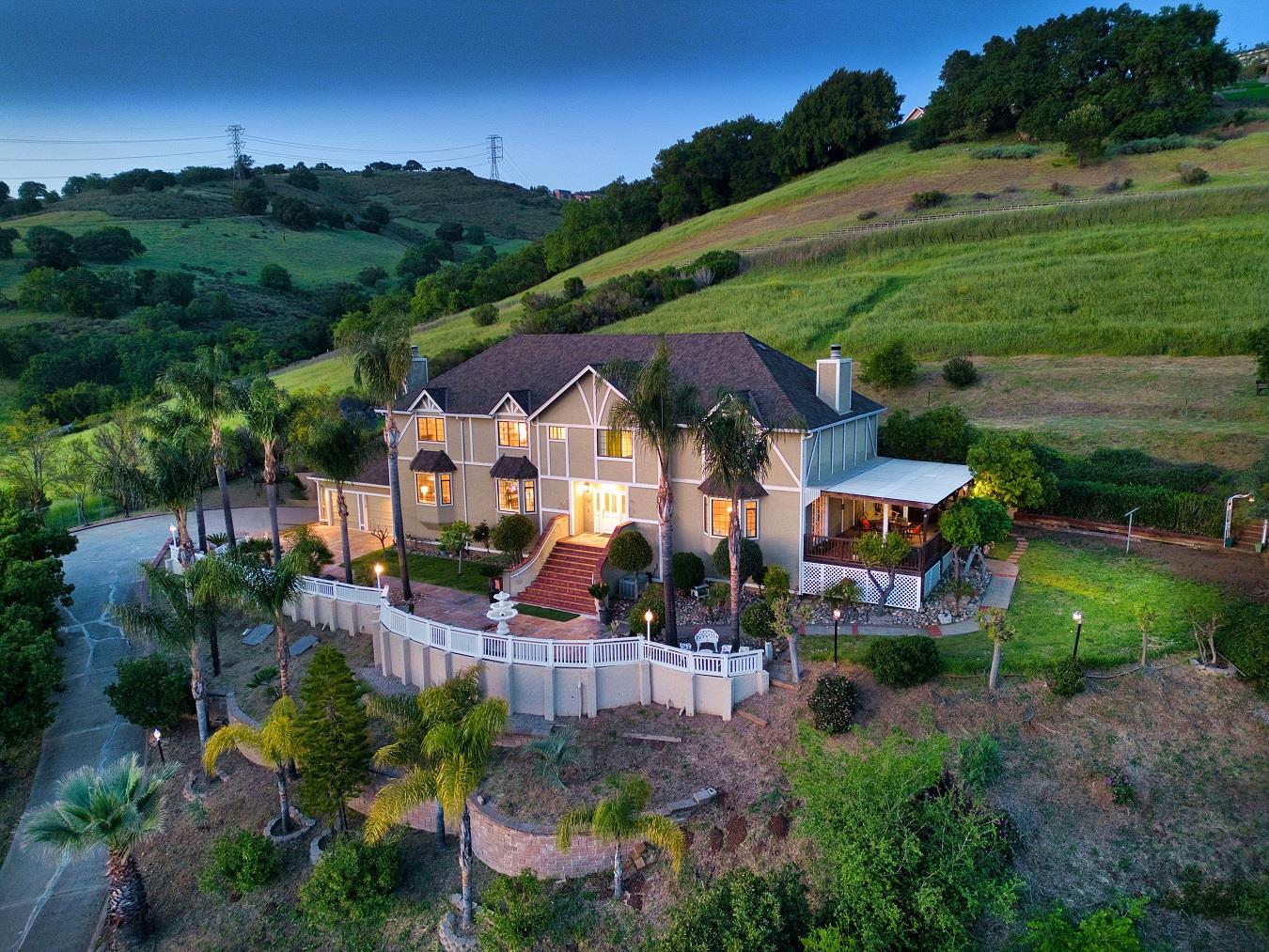 7790 Lost View Road San Jose, CA 95120 - Photo 46 of 48 an aerial view of a house with garden space lake view and mountain view in back
