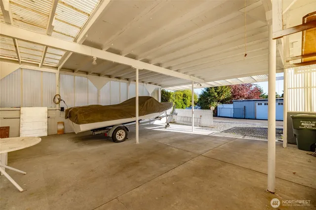 a view of outdoor space with seating area