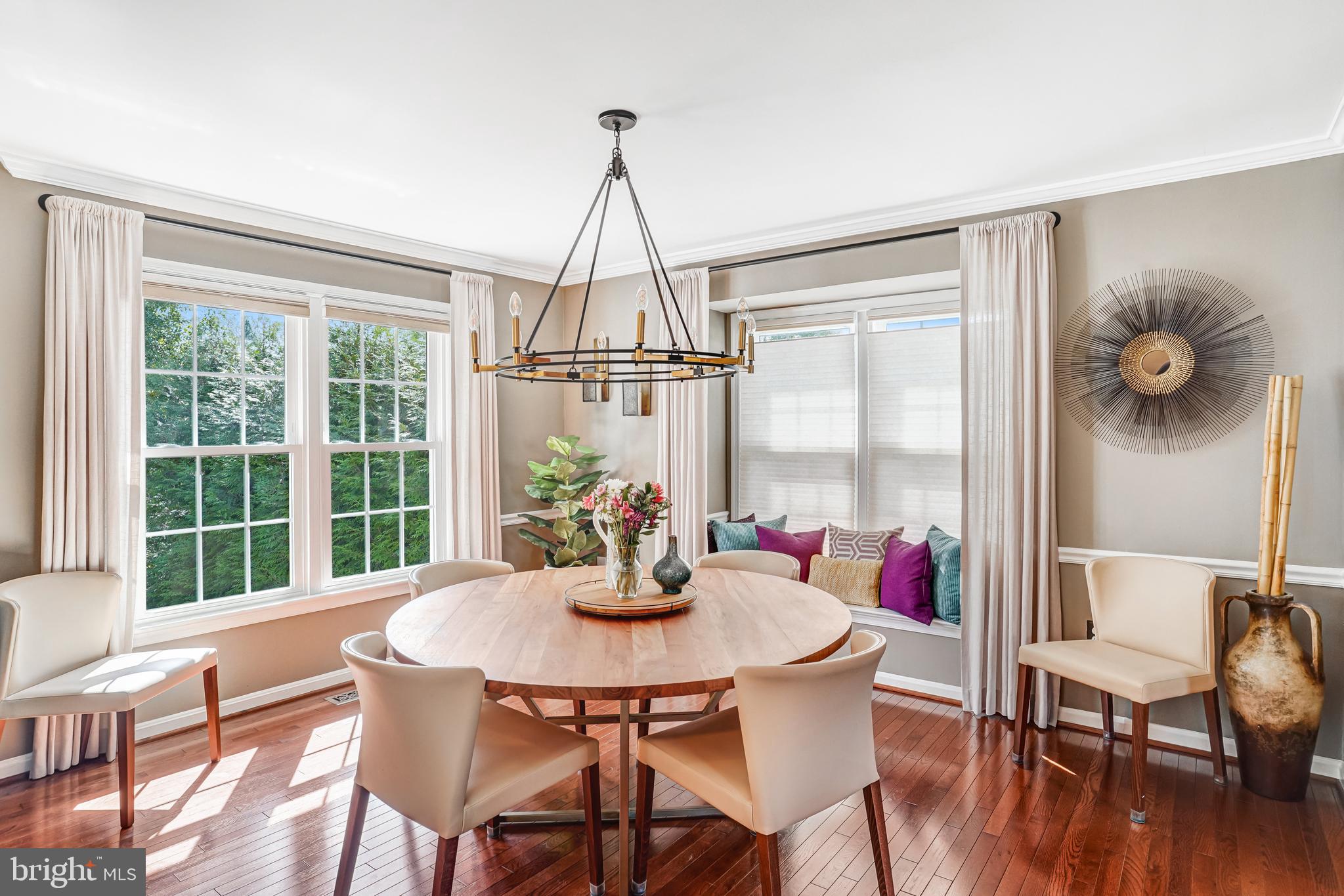 9009 Digory Court Burke, VA 22015 - Photo 23 of 51 a dining room with furniture window and wooden floor