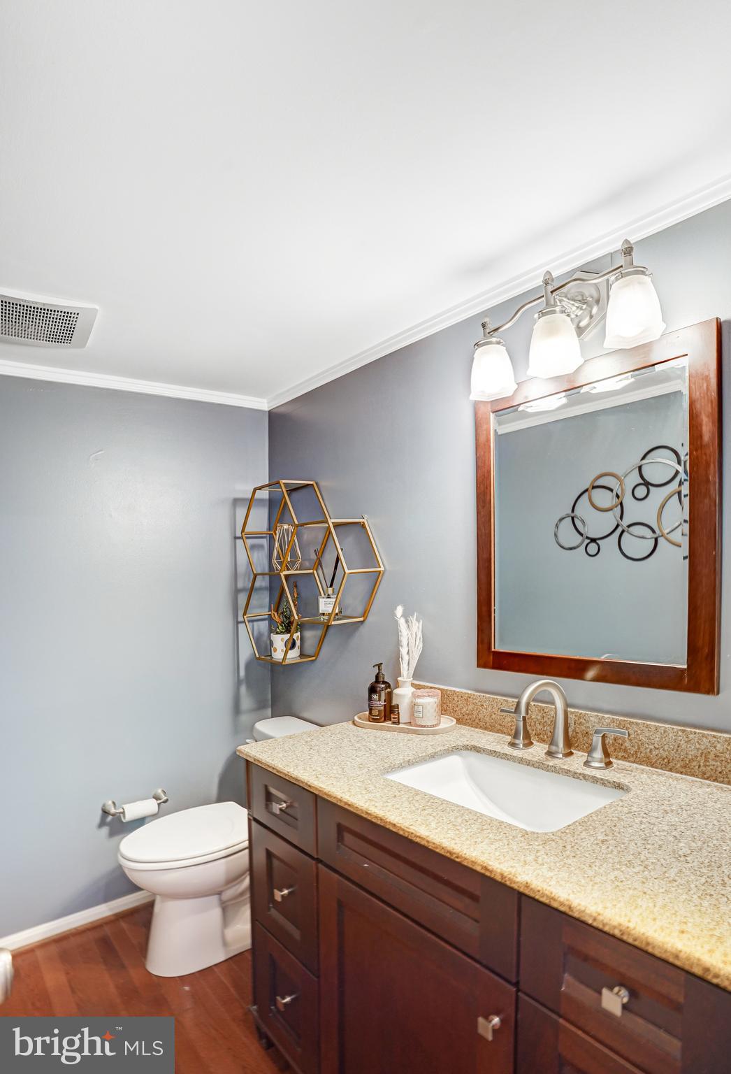 9009 Digory Court Burke, VA 22015 - Photo 33 of 51 a bathroom with a toilet sink and mirror