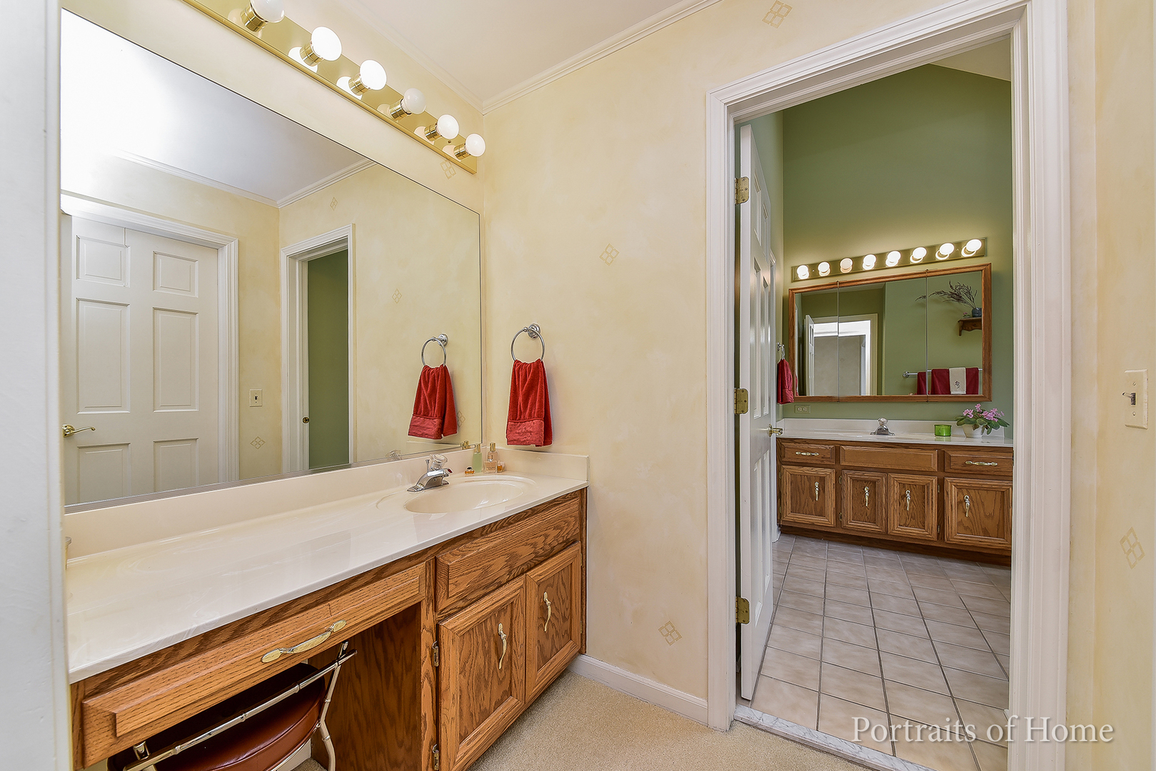 29 Christina Circle Wheaton, IL 60189 - Photo 11 of 28 a bathroom with a sink vanity and a mirror