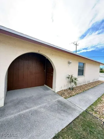 a view of a house with a patio