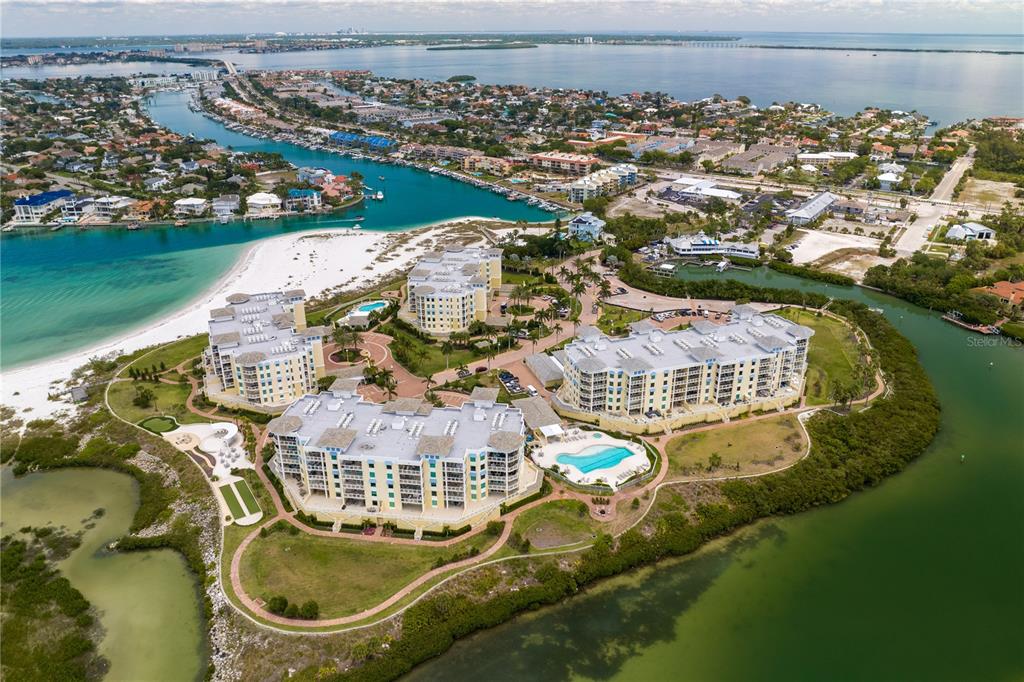 800 Collany Road, Unit 303 St. Petersburg, FL 33715 - Photo 46 of 48 an aerial view of a house with outdoor space