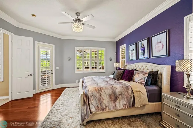 a view of room with small space and wooden floor