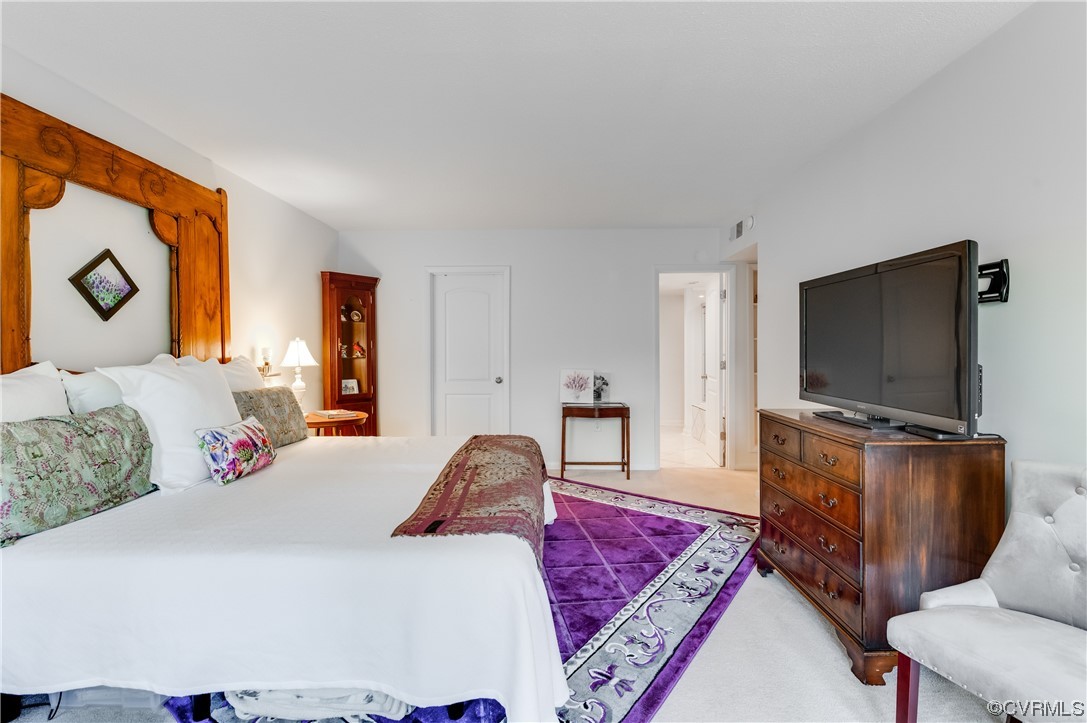2956 Hathaway Road, Unit U306 Richmond, VA 23225 - Photo 24 of 36 a bedroom with a bed and a flat screen tv