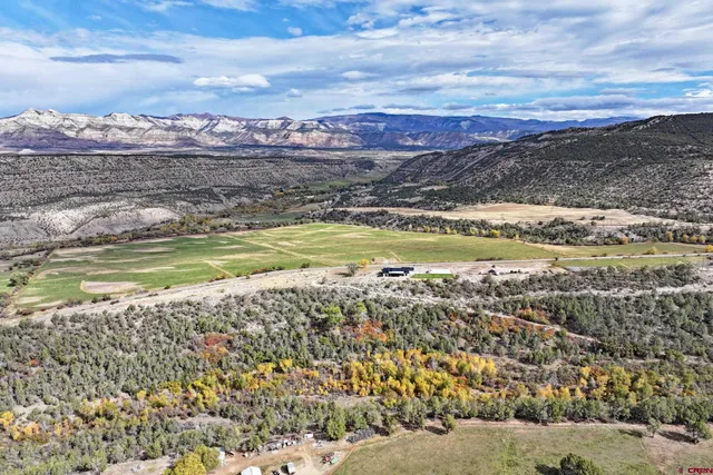a view of a lake with a mountain