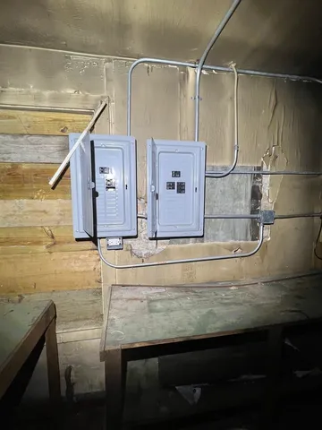 a view of a backyard with plants