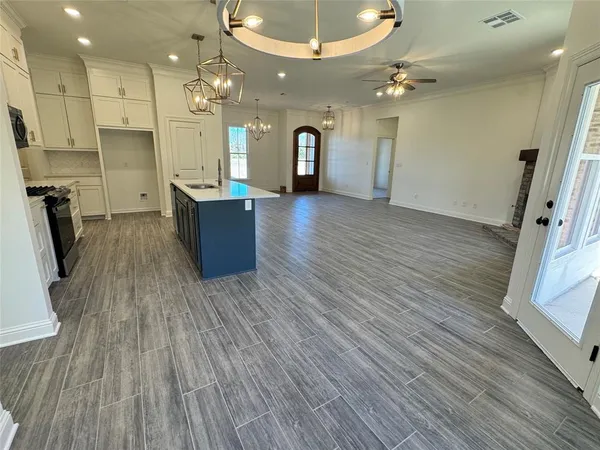 a view of a living room and a window