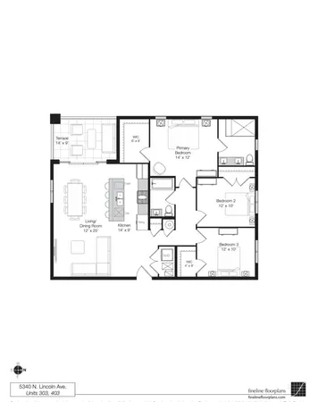 $670,000 | 5340 North Lincoln Avenue, Unit 303, Chicago, IL 60625