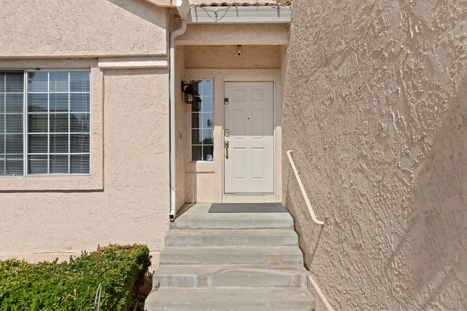 a view of a entryway door of the house