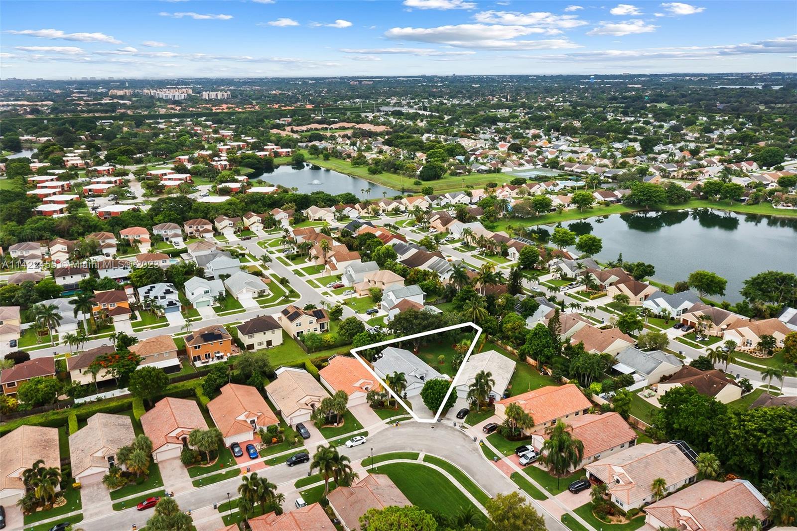 22699 Royal Crown Terrace East Boca Raton, FL 33433 - Photo 23 of 36 an aerial view of residential houses with outdoor space