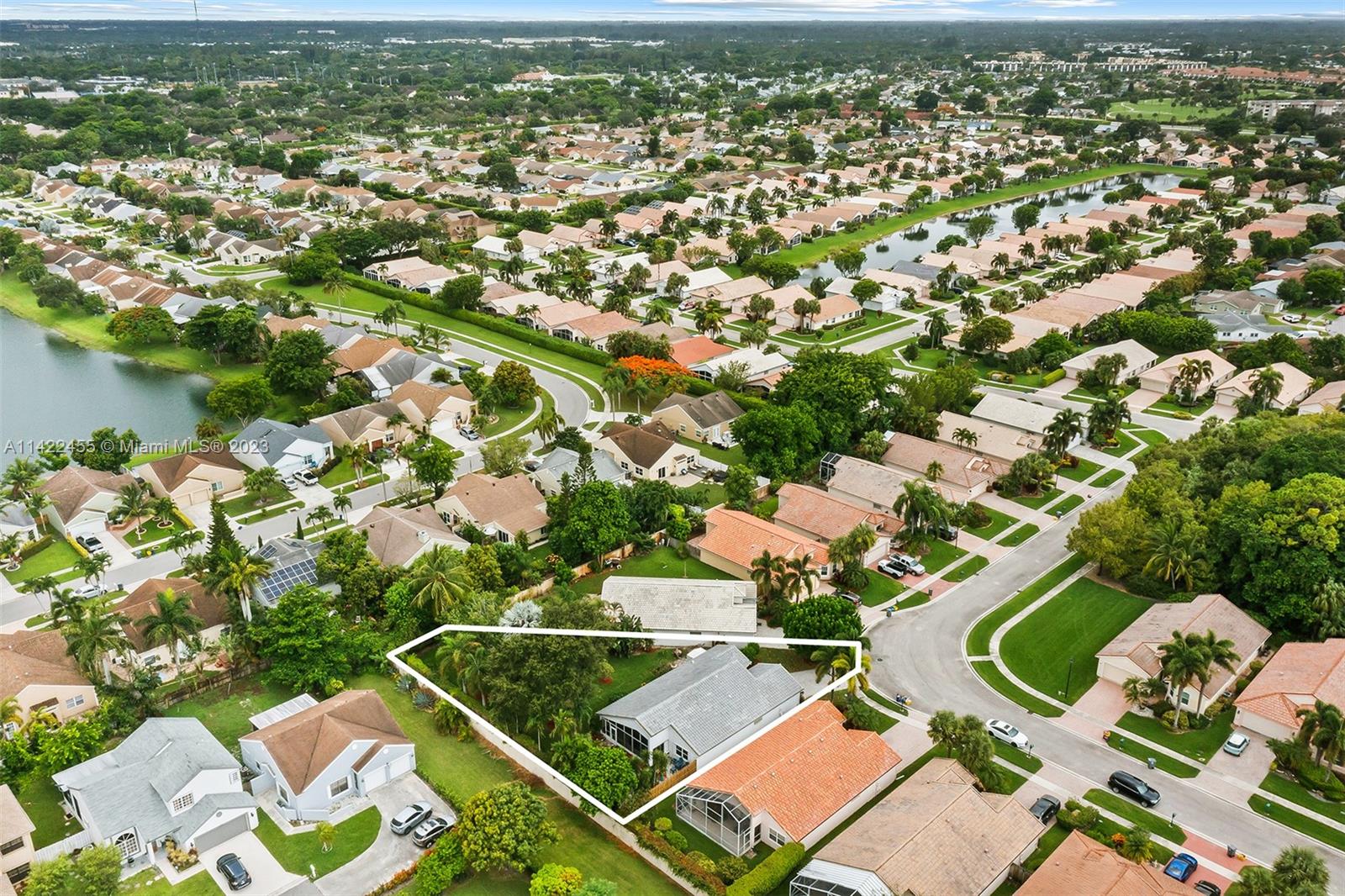 22699 Royal Crown Terrace East Boca Raton, FL 33433 - Photo 27 of 36 an aerial view of residential houses with outdoor space