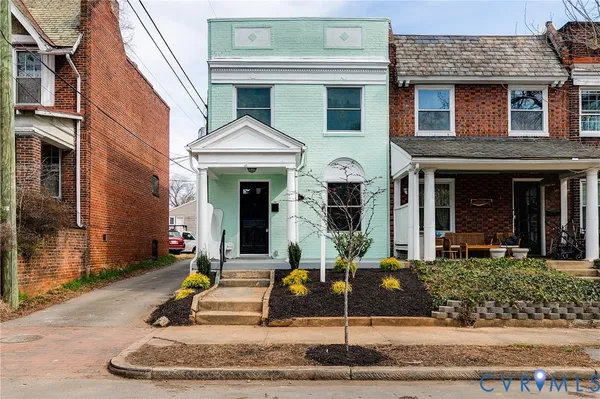 a front view of a house