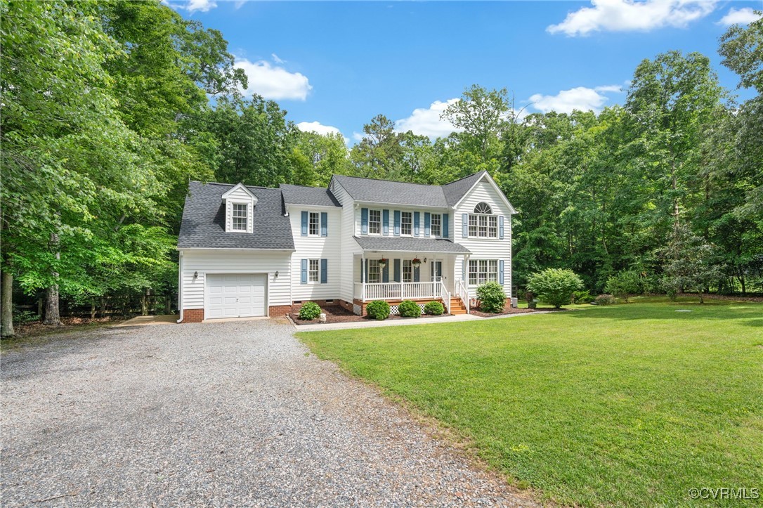 12207 Balta Road Chesterfield, VA 23838 - Photo 50 of 50 Colonial home featuring covered porch, driveway, a
