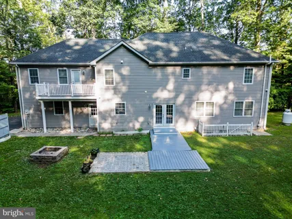 a view of a backyard with a garden