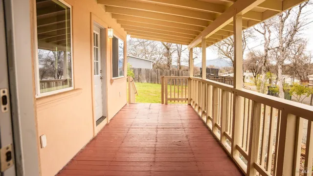 a view of a city from a balcony