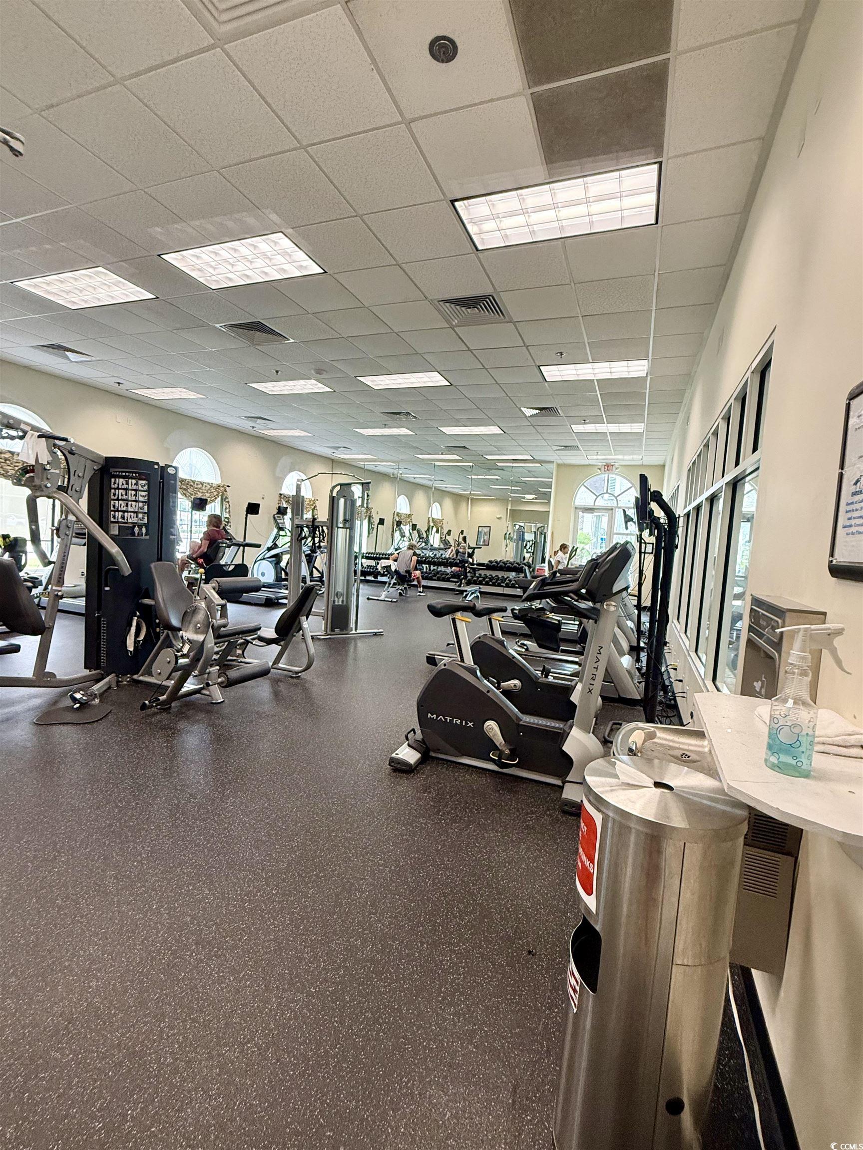 216 Walden Lake Road Conway, SC 29526 - Photo 34 of 40 Exercise room featuring a drop ceiling