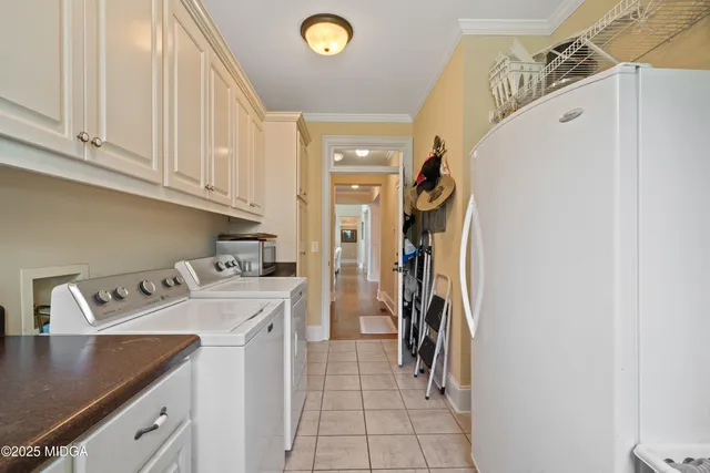 a view of a park with a tree in the background