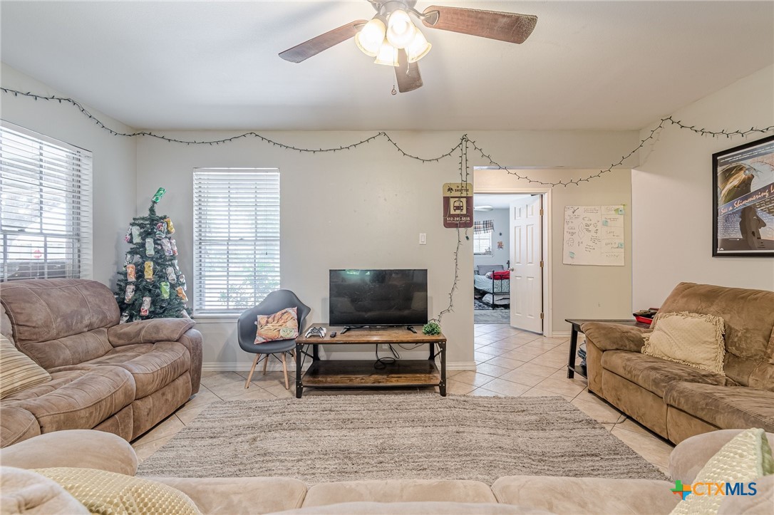 133 Algarita Road San Marcos, TX 78666 - Photo 19 of 43 a living room with furniture and a flat screen tv