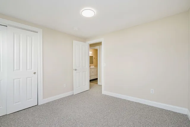 an empty room with a natural light