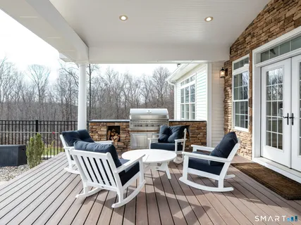 a outdoor space with furniture