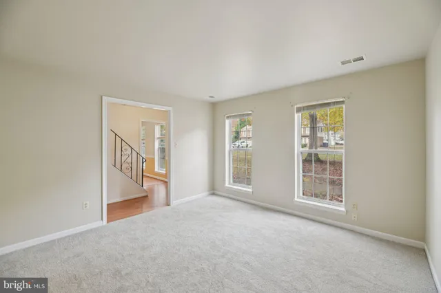 a view of an empty room