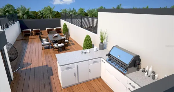 a view of table and chair with wooden floor