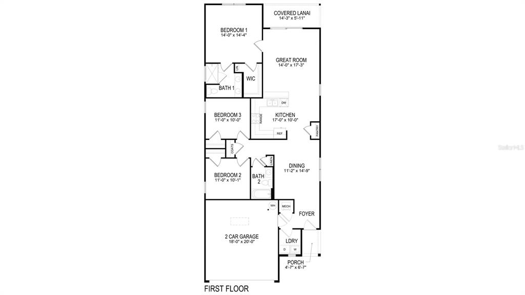 24324 Northwest 10th Road Newberry, FL 32669 - Photo 19 of 20 a picture of a floor plan