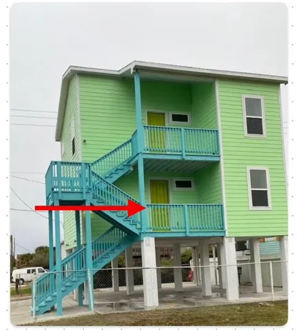 a front view of a house with entryway
