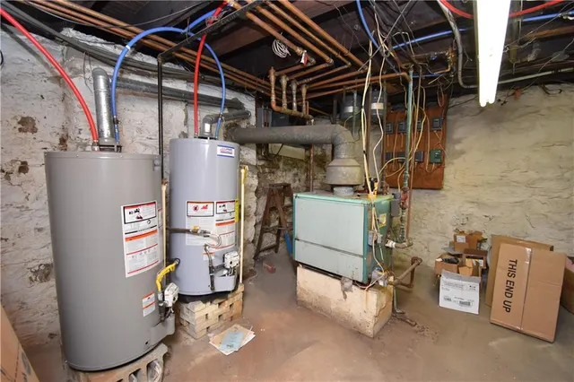 a view of storage and utility room with racks