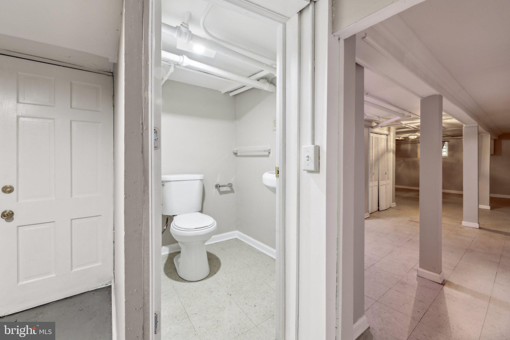 1306 E Street Northeast Washington, DC 20002 - Photo 14 of 35 Lower Level Powder Room