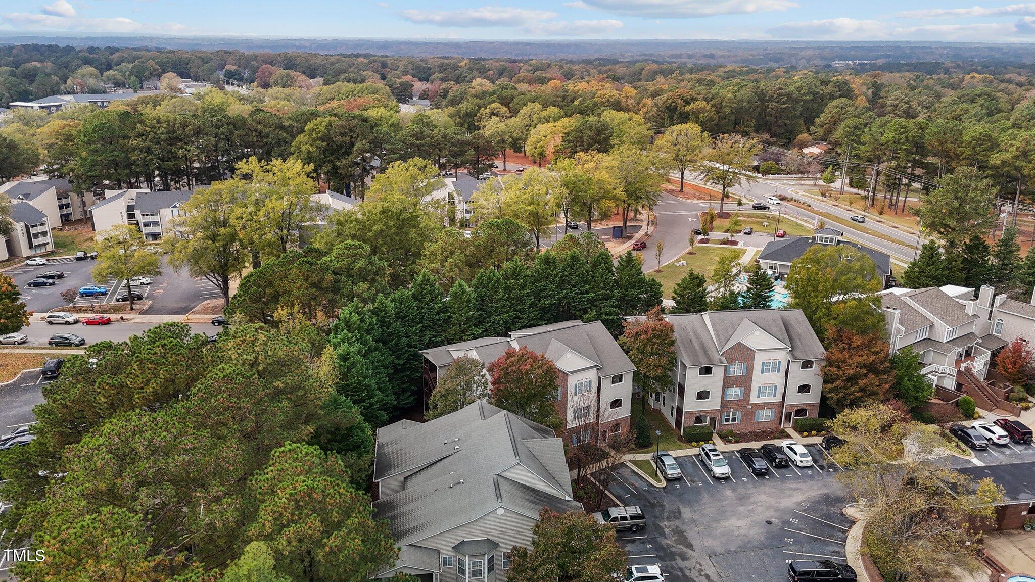 7022 Sandy Forks Road, Unit 101 Raleigh, NC 27615 - Photo 34 of 40 an aerial view of multiple house