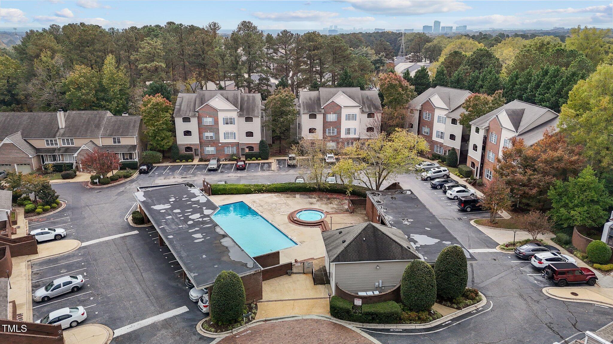7022 Sandy Forks Road, Unit 101 Raleigh, NC 27615 - Photo 36 of 40 aerial view of a house with outdoor space