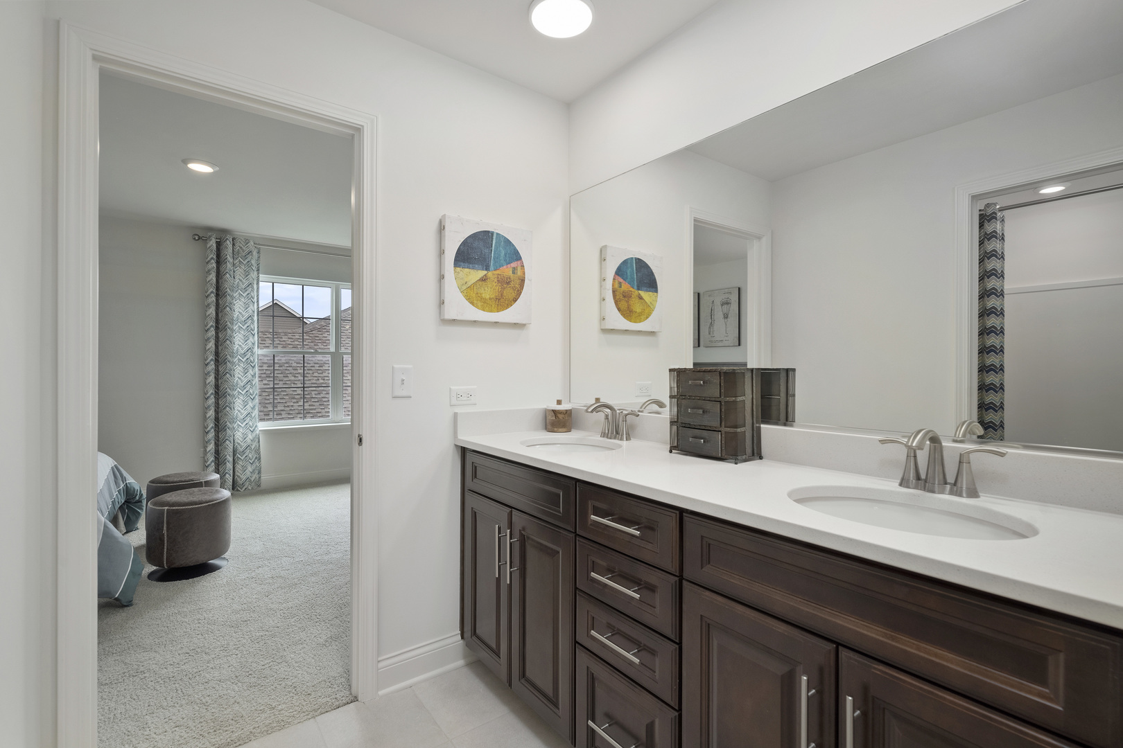 3654 Edelweiss Road Elgin, IL 60124 - Photo 27 of 31 a bathroom with a sink double vanity and a mirror