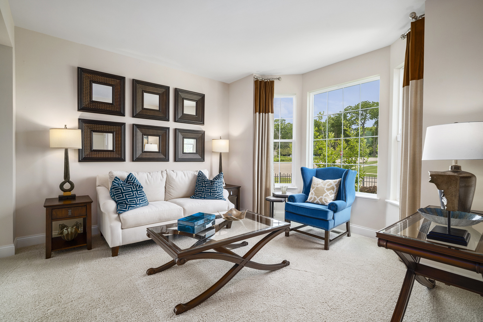 3654 Edelweiss Road Elgin, IL 60124 - Photo 3 of 31 a living room with furniture and a floor to ceiling window