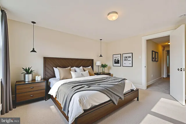 an empty room with an entryway