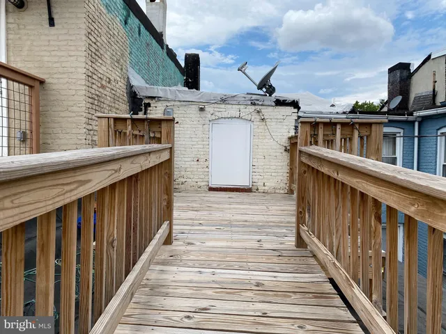 a view of a patio in front of house