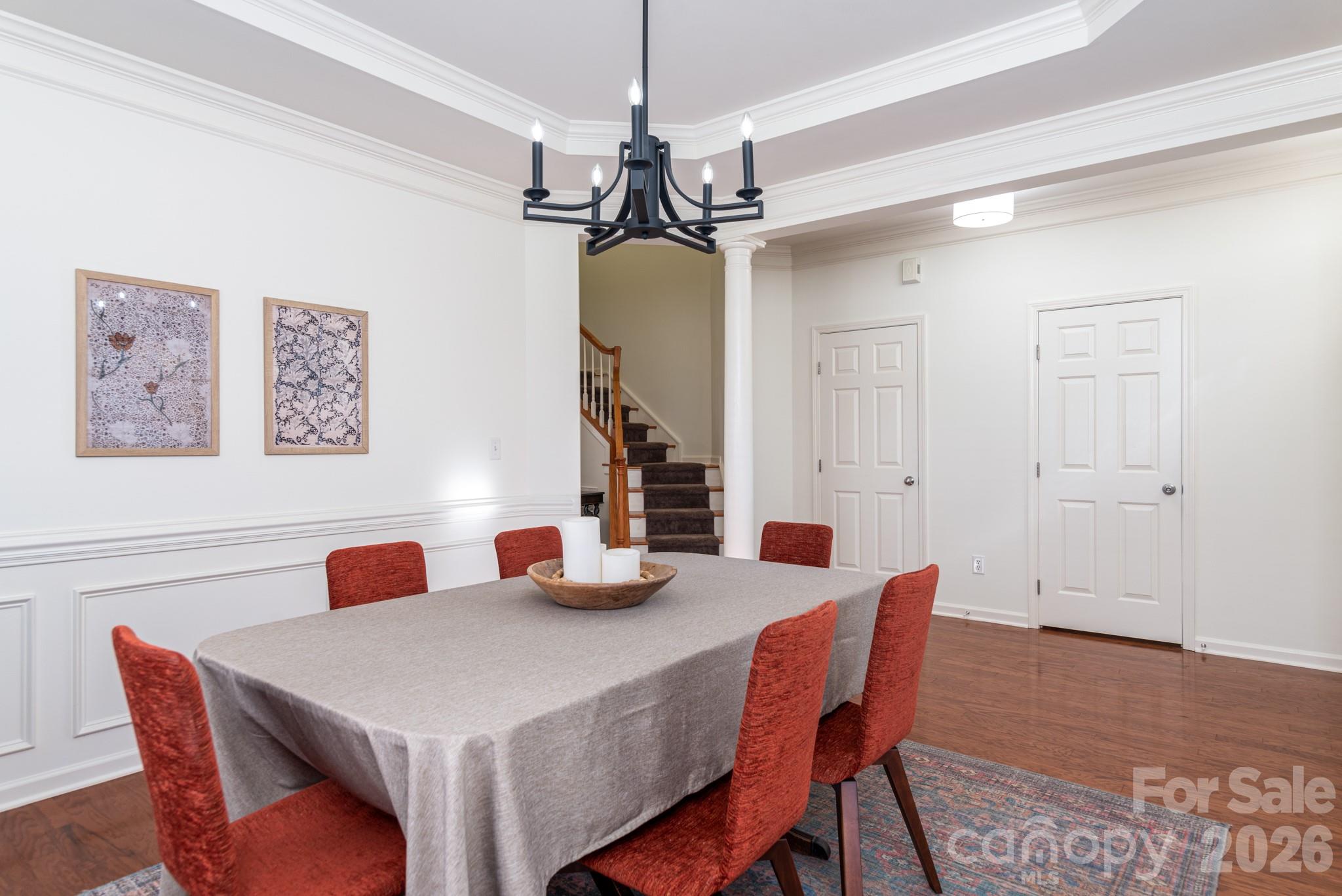 438 Magnolia Street Davidson, NC 28036 - Photo 6 of 20 a view of a dining room with furniture and wooden floor