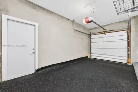 a view of a room with storage
