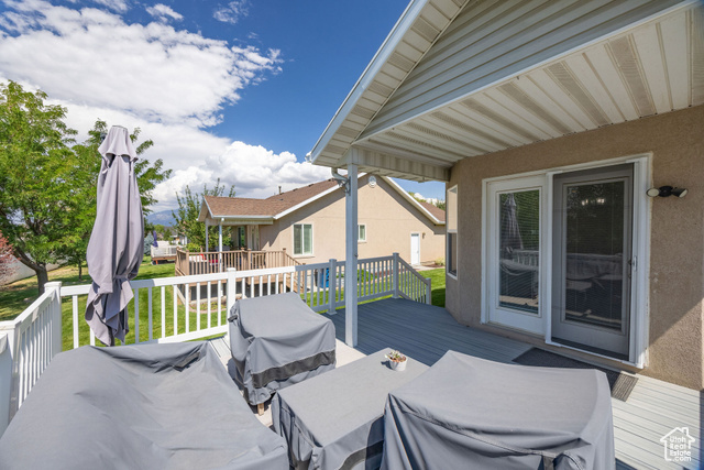 2280 South 450 West Perry, UT 84302 - Photo 33 of 38 Wooden deck featuring grilling area