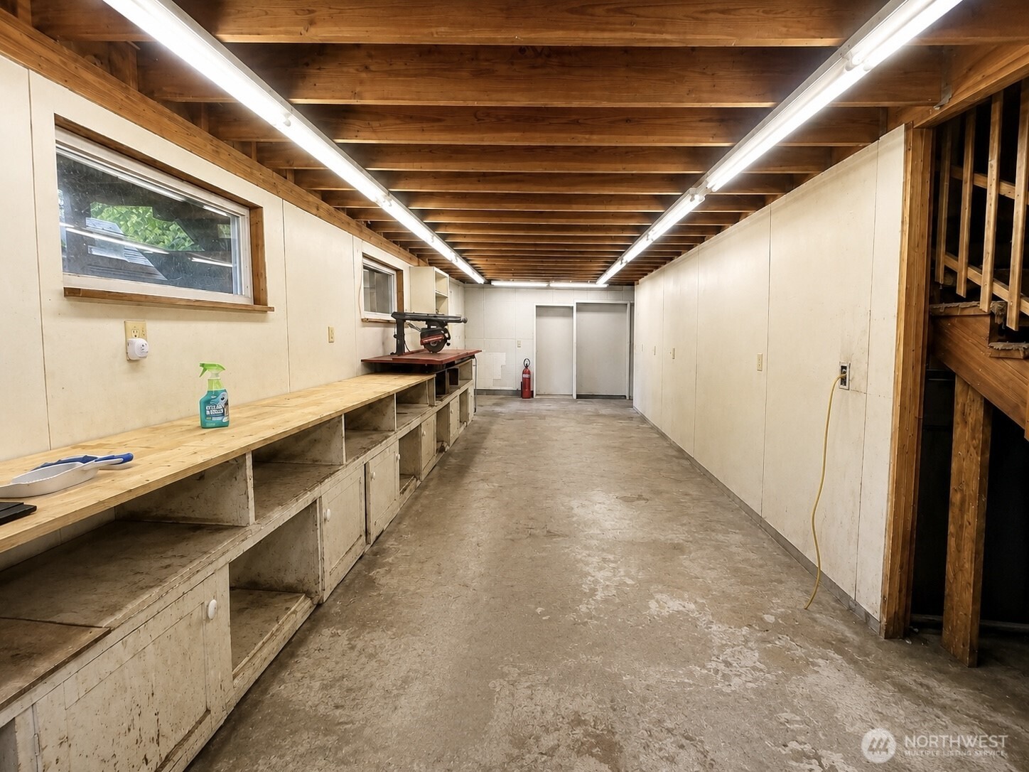2154 Cranberry Road Grayland, WA 98547 - Photo 32 of 38 a hallway with wooden cabinets