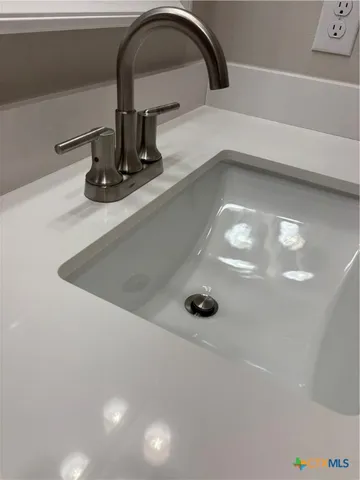 a close view of sink