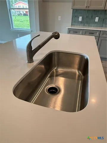 a close view of sink