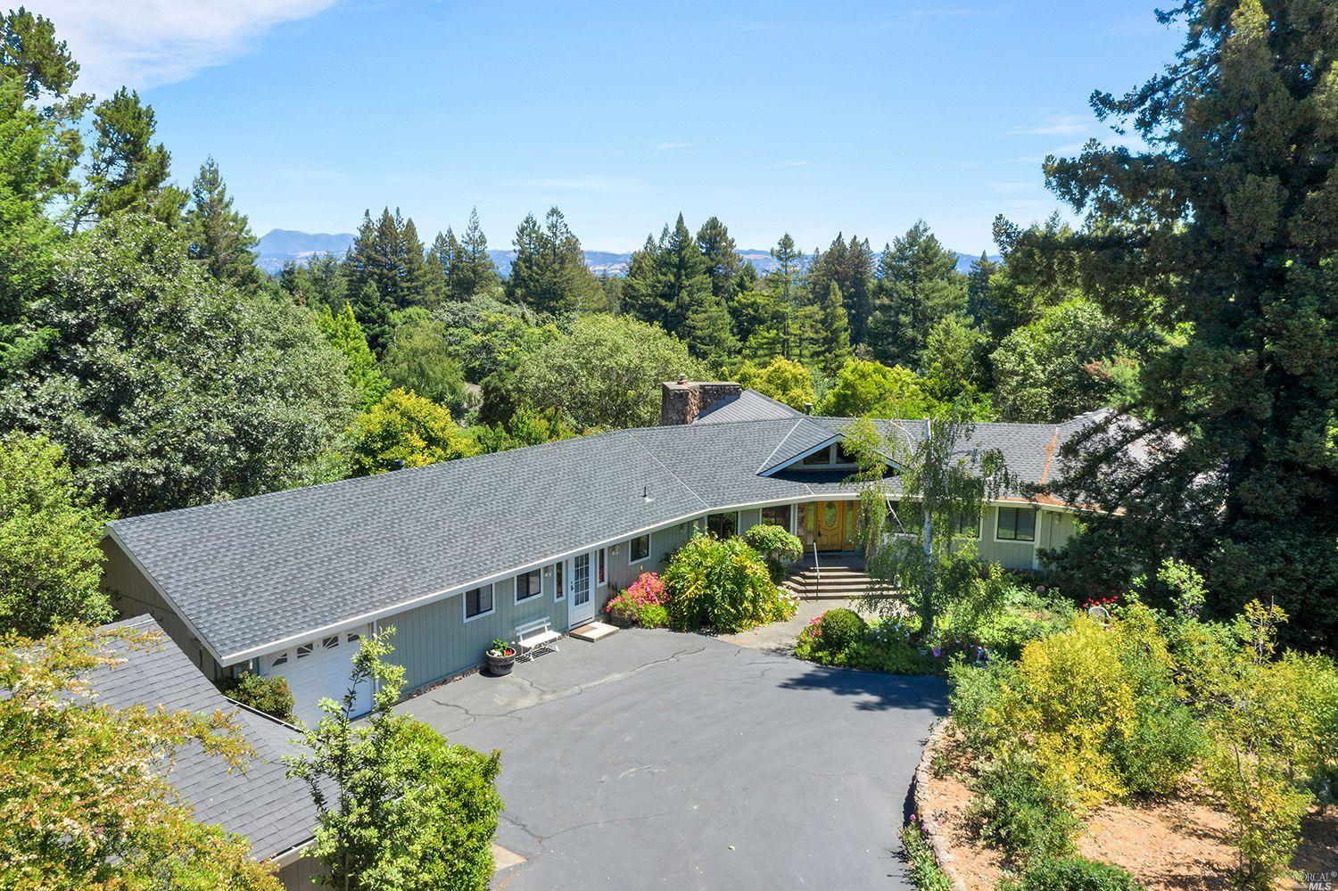 10310 Cherry Ridge Road Sebastopol, CA 95472 - Photo 1 of 1 an aerial view of a house
