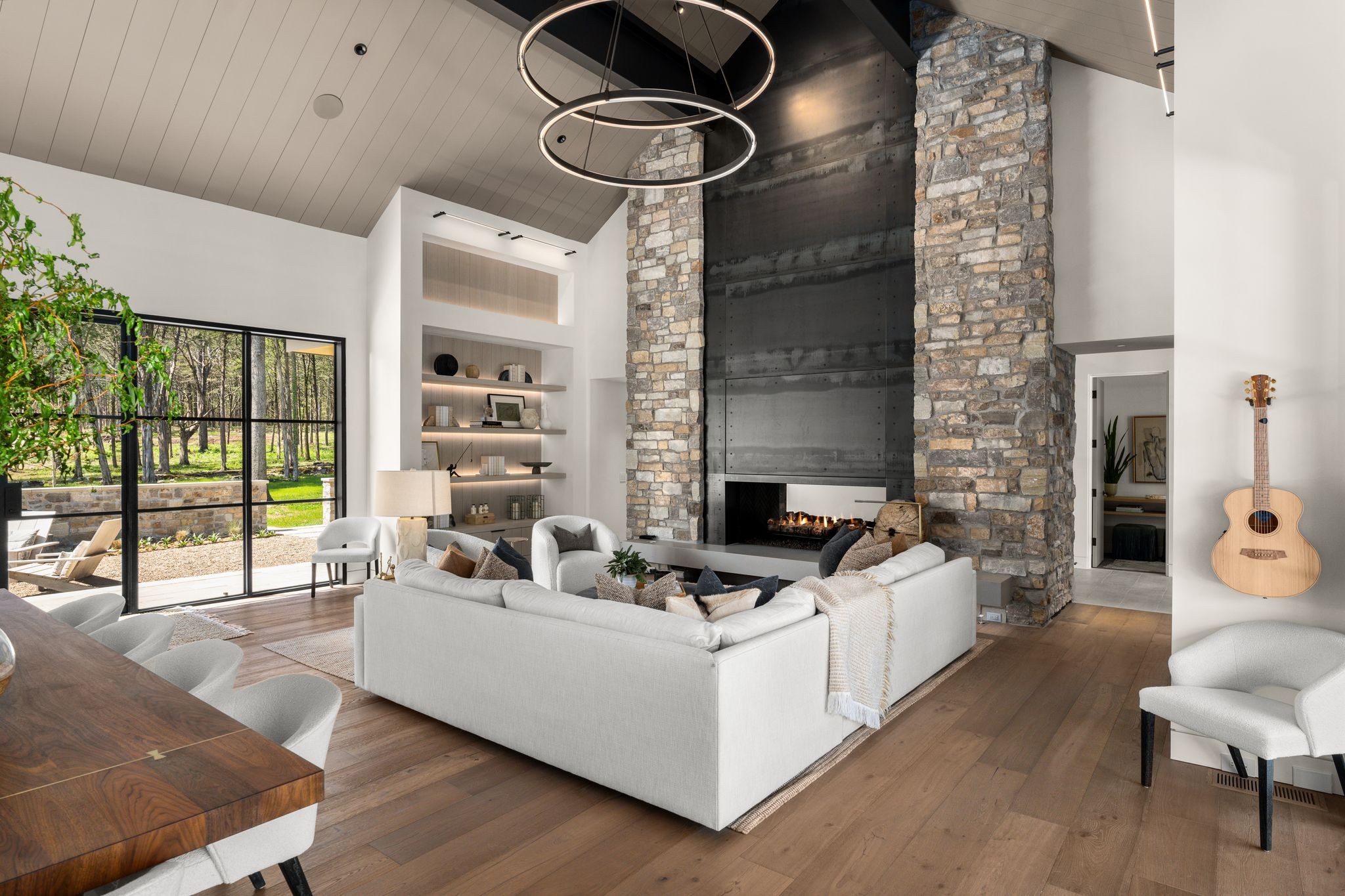 8520 Saundersville Road Mount Juliet, TN 37122 - Photo 17 of 70 a living room with furniture and a floor to ceiling window
