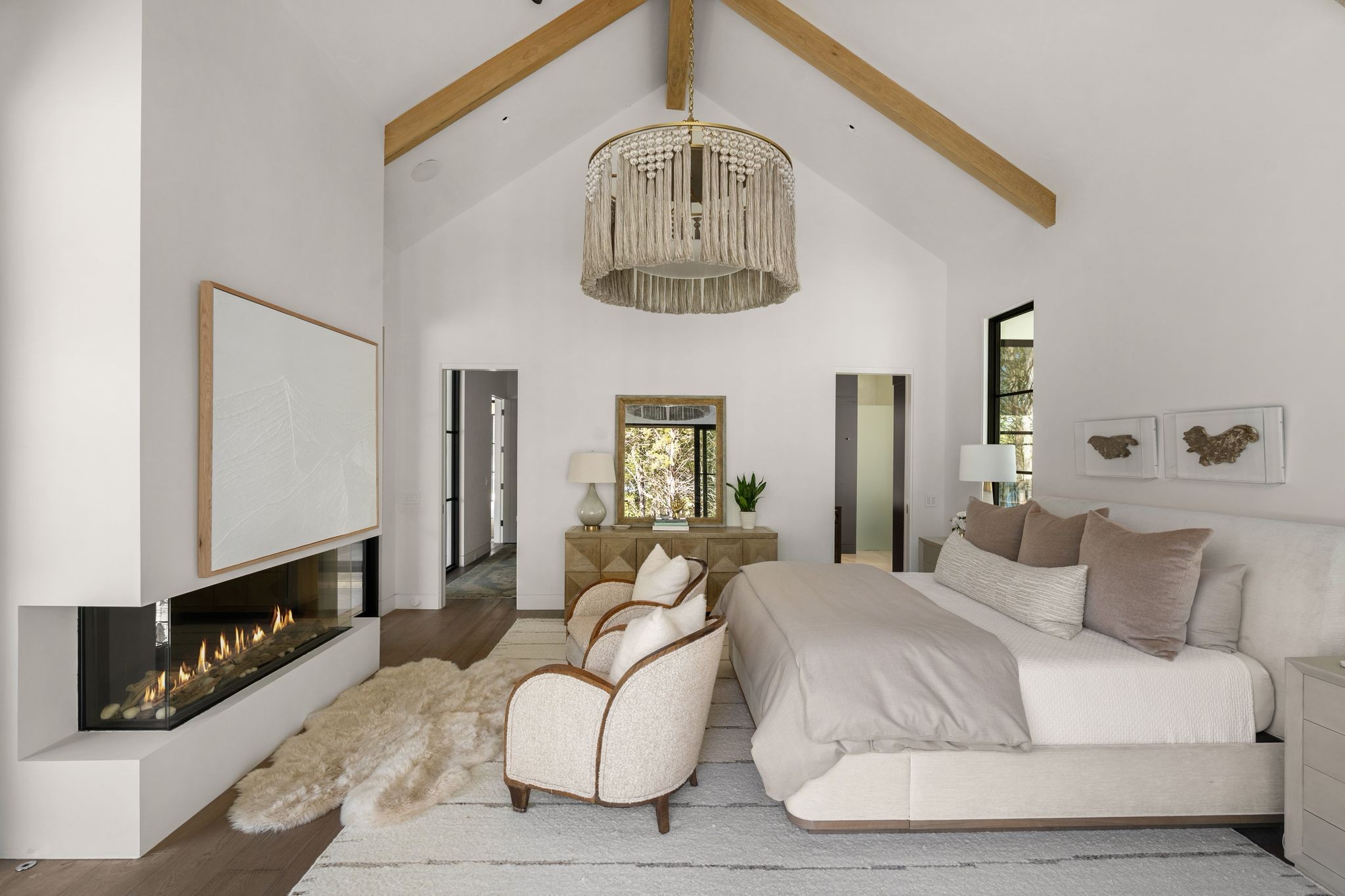 8520 Saundersville Road Mount Juliet, TN 37122 - Photo 36 of 70 a bedroom with a bed and a fireplace