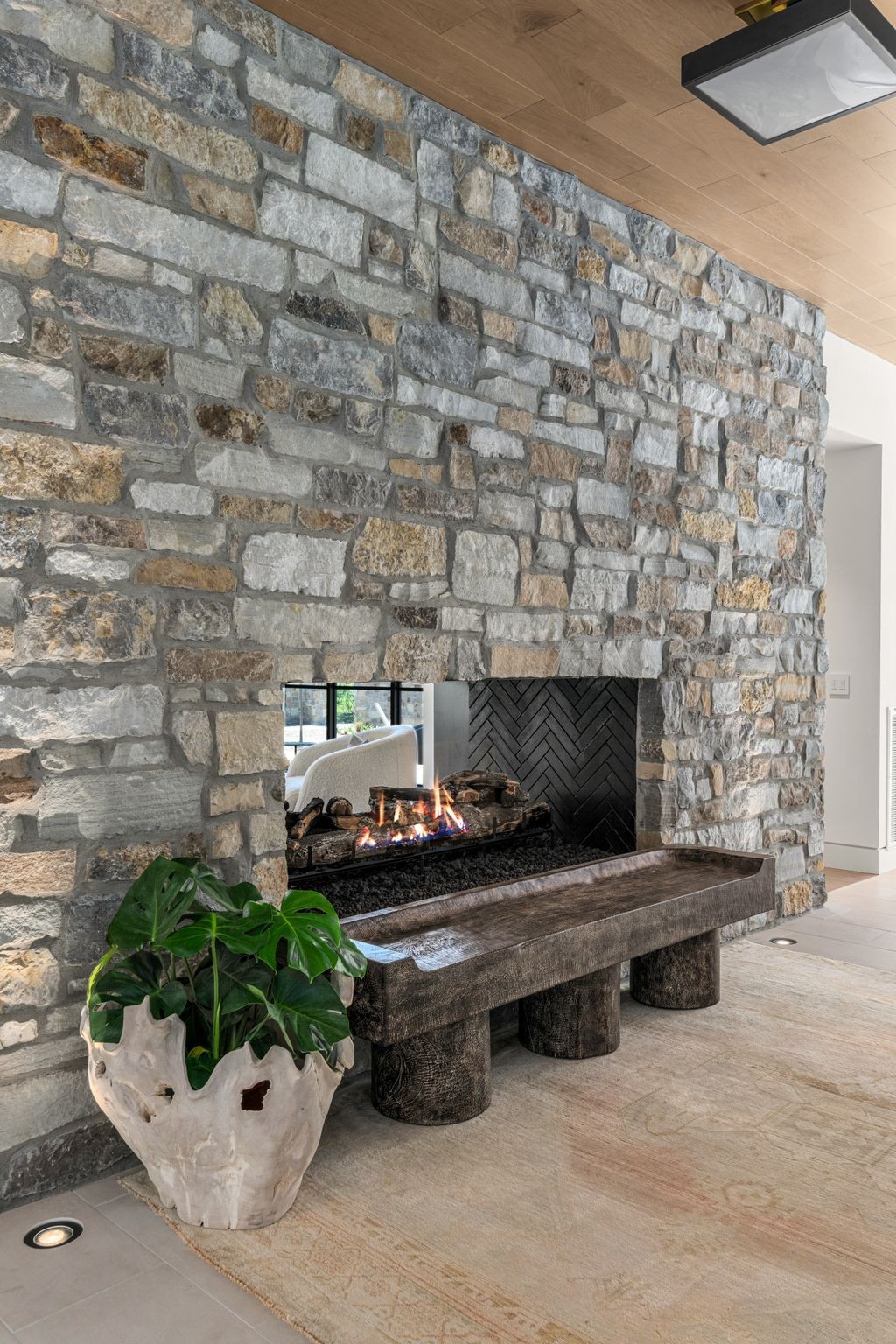 8520 Saundersville Road Mount Juliet, TN 37122 - Photo 9 of 70 a living room with furniture and a fireplace