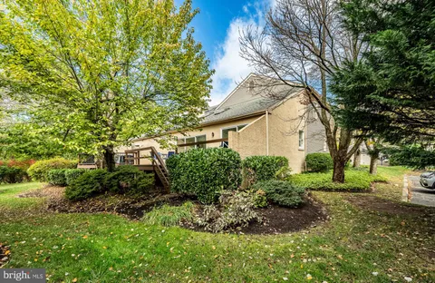 a view of backyard with green space