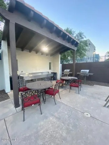 a view of outdoor seating