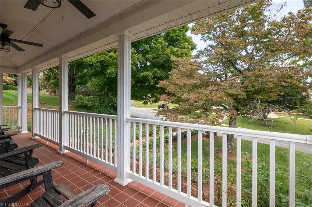 113 Gwyn Avenue Elkin, NC 28621 - Photo 5 of 39 Covered front porch overlooking historic Gwyn Avenue.